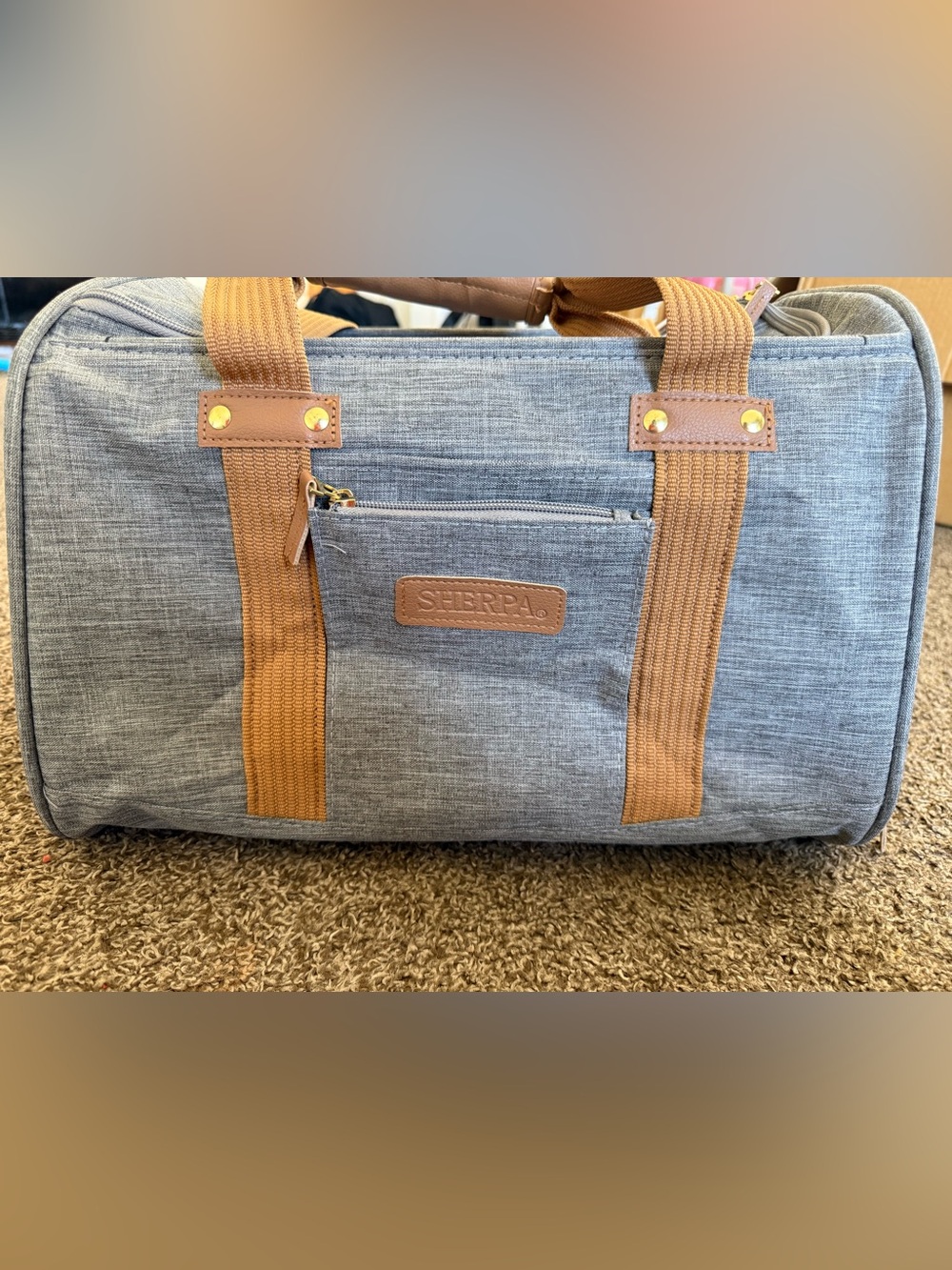 Sherpa Element Deluxe Airline Approved Travel Pet Carrier (Gray)